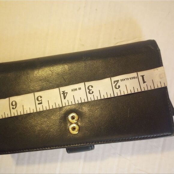 Etienne Aigner Vintage Leather Wallet With Checkbook Holder - Picture 8 of 8